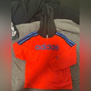 adidas Red and Blue Kids Hoodie